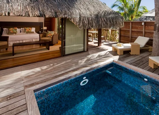 Hilton Moorea Lagoon Resort & Spa – Deluxe Garden Pool Bungalow (1)