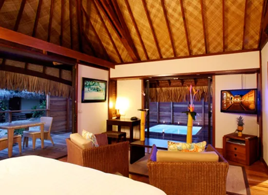 Hilton Moorea Lagoon Resort & Spa – Deluxe Garden Pool Bungalow (3)