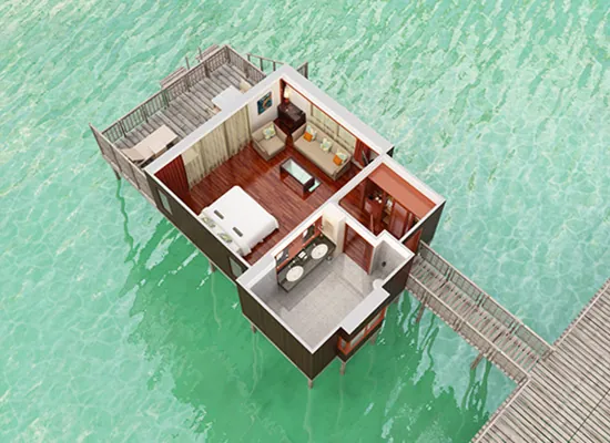 Hilton Moorea Lagoon Resort & Spa – Panoramic Overwater Bungalow (7)