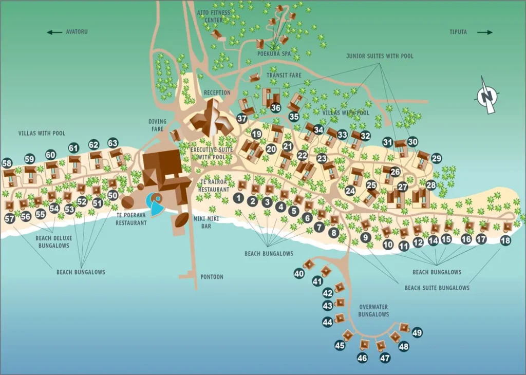 Hotel Kia Ora Resort & Spa – resort map