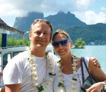 Martina and Martin from Switzerland in French Polynesia